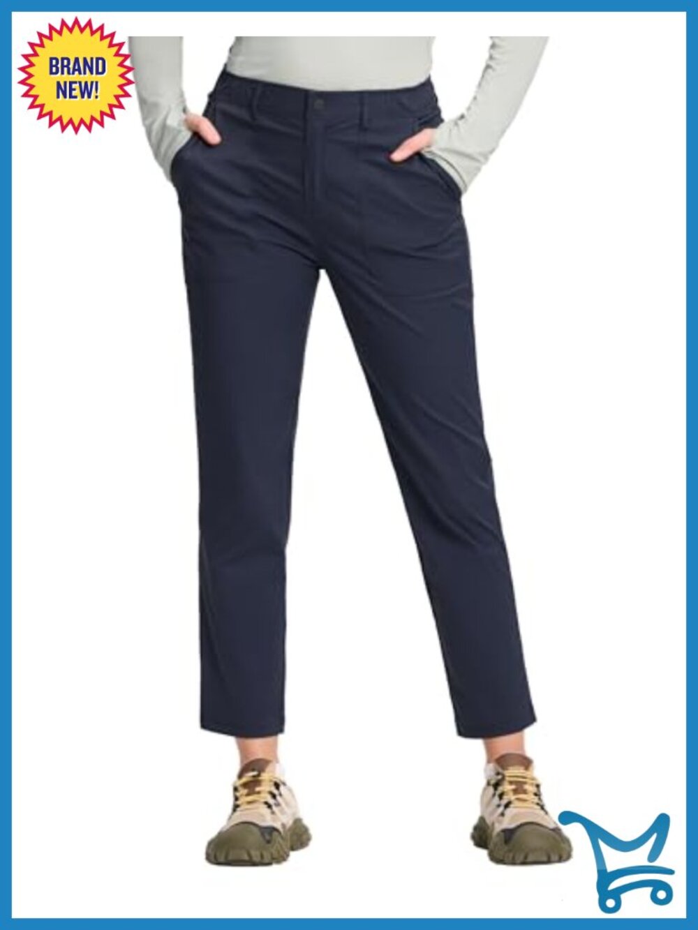 Women's 7/8 Ankle Golf Pants Quick Dry Lightweight 4 Pockets